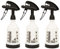 AUTO RAE-CHEM 3 x Double Spray Action Trigger Bottles - 0.5L Heavy Duty Power Sprayer Valeting