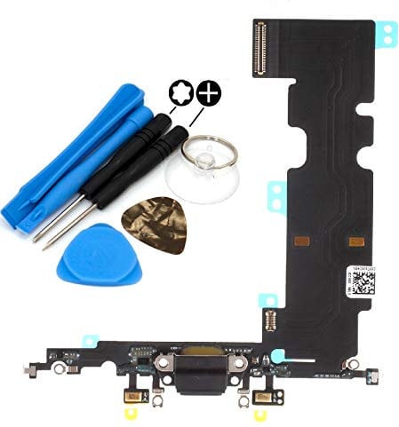 iReplaceParts Charging Port For iPhone 8 Plus USB Dock Connector Replacement Lower Microphone With Tool Kit