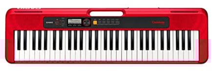 Casio Casiotone CT-S200RD Keyboard mit 61 Standardtasten, 400 Sounds & 77 Begleitrhythmen, rot