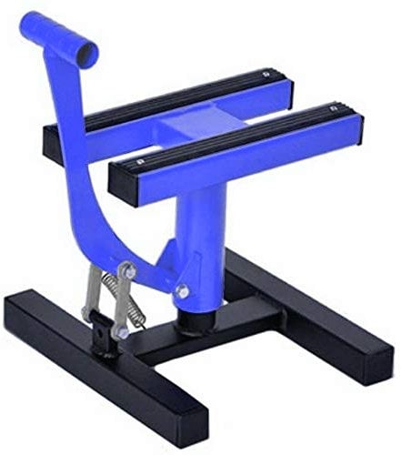 Cruizer - Cavalletto centrale alza moto cross enduro motard per manutenzione, portata massima 200 Kg (Blu)