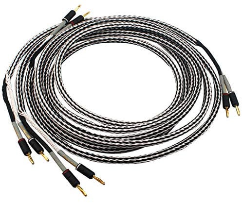 12TC HiFi Audio Lautsprecherkabel Fever Verstärker Lautsprecherkabel mit Bananenstecker (9.9ft/3m)