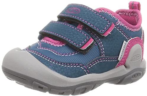 KEEN Unisex Kinder Knotch Hollow Ds Sneaker, Blau Koralle Rosa Pfau, 8 UK