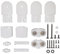 Kit carrucole di ricambio Novellini Jolly vasca by HYDRO HOME