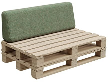 Gutekissen® Palettenkissen, Palletenpolster, Gartenkissen, Palettenauflagen, Sofa, Kissen, Polster, Auflagen Indoor Outdoor PFBG (Rückenlehne 120x35, Pistazie)