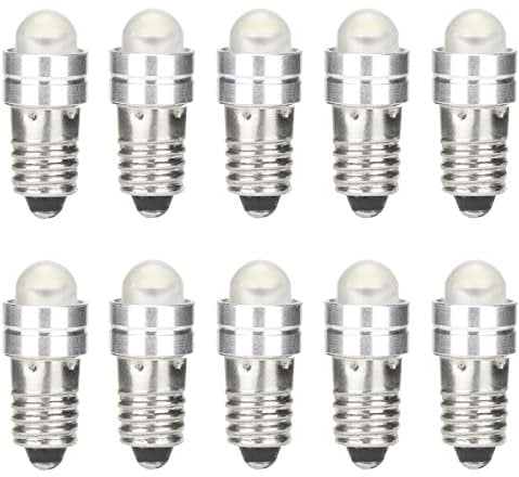GutReise E5(E5.5) LED Bulbs,10PCS E5 Screw Bulb Lamps DC24V Warm White 0.2Watts 6-7Lm (24V, Warm White)