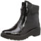 Clarks Damen Calla Zip Fashion Boot, Black CrinklePat, 41 EU