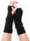 Turtle Doves Classic Cashmere Fingerless Gloves (Black)