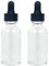 Magic Season Boston Round Glass Bottles (Transparent / 30 ml with Droppers / 2 Pcs)