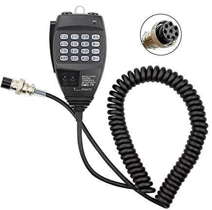 Vineyuan EMS-74 Altoparlante retroilluminato 8Pin Microfono DTMF Microfono con Alinco DR-430 DR-435 DR-620 DR-635 DR620C DR-135 DR635E DR620E Radio