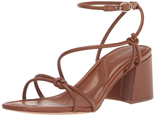 Marc Fisher Women's Gurion Heeled Sandal, Luggage 120, 9