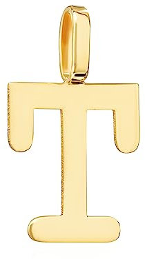 NKlaus Kettenanhänger Buchstabe T 333 Gelb gold 8 Karat 11,7x7mm Amulett Anhänger 14472