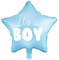 Folienballon 'It's a Boy' Ballon Baby Babyparty Geschlechts-enthüllungsparty Gender reveal Hallo Baby Dusche Willkommen Baby Luftballon Stern Blau ungefüllt Helium geeignet