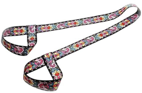 JIEOU Yoga Mat Strap, Adjustable Nylon Carrier for Yoga Mat, Strong and Study Yoga Mat Harness Strap Sling, Pilates or Exercise Mat Strap (Pink)
