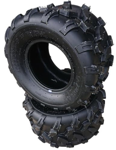 HMParts Pneumatici 18x9.50-8 33F Set (2x) JUNKAI per cerchione 8x7.00 trattore, tosaerba, quad, ATV, spazzaneve