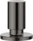 BLANCO Zugknopf rund satin dark steel | Erforderliches Loch / Bohrdurchmesser: 14 - 35 mm | Kombinierbar mit allen BLANCO Spülen und Ablaufgarnituren