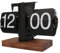 Ejoyous Flip Clock Digital Flip Down Clock Retro Automatische Wenddigitale Uhr Batteriebetriebene Mechanische Uhr Modern Wohnzimmer und Büro Deko (Black)