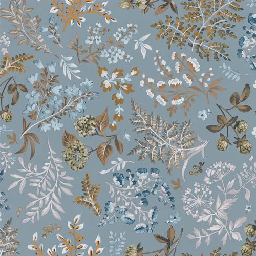 Erismann Abode Cottage Duck Egg Wallpaper 05552-43