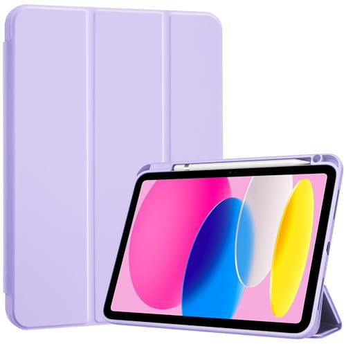 ProCase Funda para iPad 11ª Gen 11 2025 (A3354 A3355) y iPad 10ª Gen 2022 10,9 (A2696 A2757 A2777), Capa Protectora Ultra Delgada Smart Folio con Soporte y Auto-Sueño/Activación -Morado