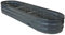 Selections Large Metal Oval Raised Bed Garden Planter in Dark Grey