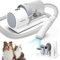 Nobleza Aspirateur Poil de Chien, Professionnelle Tondeuse Chien Chat avec 7 Outils de Toilettage,Super Aspirant Kit de Toilettage pour Animaux, 2.5L