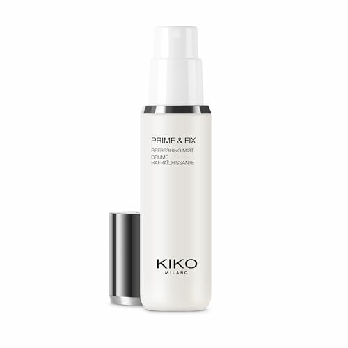 KIKO Milano Prime & Fix Refreshing Mist, Spray Multifonction : Base Rafraîchissante Et Fixateur De Maquillage 2 En 1