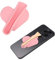 PEUTIER Heart Shape Adhesive Silicone Lip Gloss Phone Case - Easy-Grip Lipstick Holder for iPhone and Android
