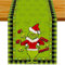 FORYNXHWIN Weihnachtstischläufer 34 x 186 cm, Leinen, Weihnachtsgrinch Serie, Abwaschbar, Küche, Esstisch, Dekoration, Urlaub, Party, Bauernhaus, Wohnzimmer