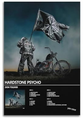Don Toliver Hardstone PSYCHO Druck Album Cover signiertes limitiertes Poster, Musikalbumcover-Poster, Pop Hip Hop Rap-Sänger Star Musikposter Ästhetische Leinwand Wandkunst für Mädchen und Jungen,