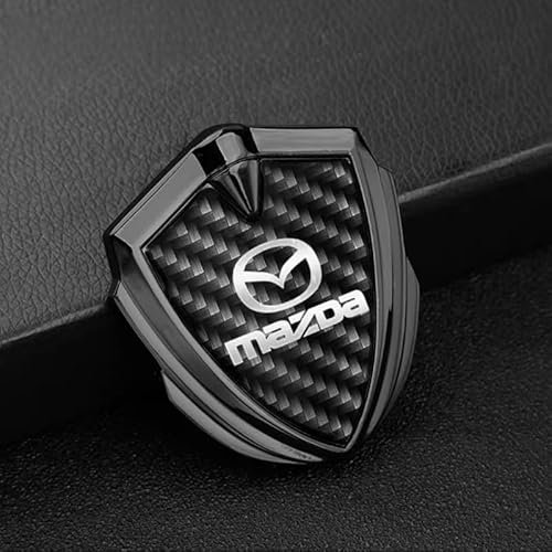 SELUVI Auto Emblem für Mazda CX-5 2012-2017, Emblem Logo Buchstaben Emblem Zeichen Heckklappe Emblem Metal Schriftzug Emblem Aufkleber Vorne Hinten Karosserie Tuning Zubehör,Black