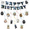 Star Krieg Geburtstag Deko Jungen Mädchen- Sterne Wars Girlande Hängende Deko Geburtstag Banner Swirl Decorations Happy Birthday Banner Dekoration Geburtstagsdeko für Thema Kindergeburtstag Party Deko