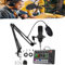 Pessrrtewg Live Sound Card with Dj Mixer Effects & Voice Changer, F998 Live Sound Card Audio Mixer,F998 Podcast Recording Equipment with Podcast Mixer,Dj Mixer for Beginners Live Streaming