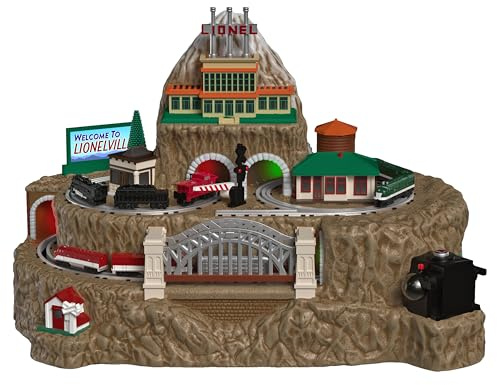 Hallmark Keepsake Weihnachten Tischdeko 2025, Lionel Züge Lionelville mit Licht, Sound und Bewegung, Geschenke für Zugliebhaber