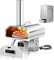 Q-Stoves Four à pizza d'extérieur 2 en 1 de 40,6 cm avec pierre à pizza rotative manuelle, portable, dessus amovible pour chauffage ou cuisinière (40,6 cm + double gaz + granulés de bois)
