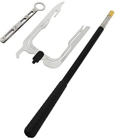 Milisten Gancio Ormeggio Telescopico in Acciaio Resistente Multiuso per Funi Attrezzo per Tirare e Fissare per Galleggianti e Amache