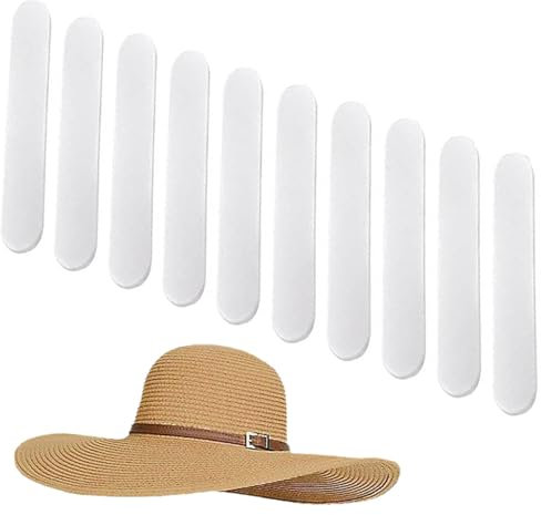 10 Stück Hut Größe Reduzierer - Eva Schaum Hutgrößenband | Hutverkleinerer Selbstklebend | Filzkappengrößenreduzierungsband | Selbstklebende Huteinsätze | Hut Verkleinerung Kappenschweißband