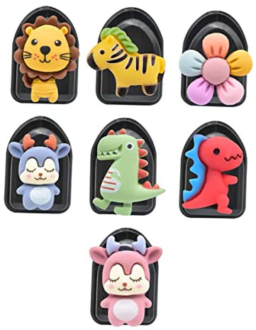 SOLUSTRE 7stücke Teiliges Cartoon Auto-haken Aus Robustem Selbstklebend Für Schlüssel Handtaschen Und Kabel-organizer Zur Aufbewahrung Im Fahrzeug Raumoptimierung