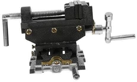 Alipis Drill Press Vise Clamp Bench Clamp Vise for Workbench Precision Cross Pliers Cross Slide Corrosion