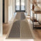 Capslpad Alfombra de pasillo 80 x 300 cm, aspecto de yute negro, marrón, lavable, alfombra de cocina, antideslizante, salón, pasillo, cocina, dormitorio, balcón