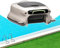 HCAUYNN Aspirapolvere per Piscine Fuori Terra E Interrate, Robot Pulitore per Piscine, Pulitore Skimmer per Piscine, per Piscine Fuori Terra di 2000 Piedi Quadrati (Circa 184 M²)