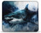 LLONGKT Tappetino per mouse, motivo: squalo, per gaming, con sensori di gioco, basso attrito superficiale, antiscivolo, accessori per Mac e PC, 20 x 24 cm