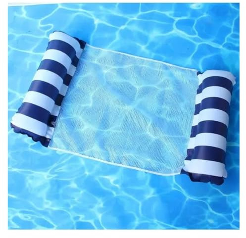 Luftmatratze Pool Doppel Person Schwimmen Float Wasser Hängematte Faltbare Komfortable Aufblasbare Spielzeug Liebhaber Pool Strand Sommer(Blue)