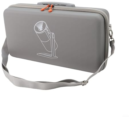 Hartschalen-Reisetasche für XGIMI MoGo 4–2025 Projektor-Tragetasche, PU-EVA-Schutz, Aufbewahrung, mit Fächern, grau, tragbares Zubehör, 44 x 22 x 10 cm