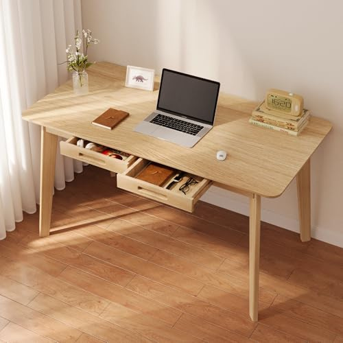 LEPTIS MAGNA Computer Desk for Student and work- Desk with Drawers - Modern Computer Desks - Home Office Desk with Drawers for Bedroom, Office,desks