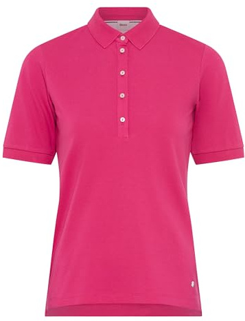 BRAX Damen T-Shirt Poloshirt Cleo Stretchpique Neongrün
