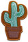 Catch the Patch Kaktus Pfanze im Topf - (Größe: 9,4 x 5,4 cm) Aufnäher, Bügelbilder, Aufbügler, Applikationen, Patches, Sticker zum Aufbügeln oder Aufnähen – für Kleidung, Taschen, Jacken