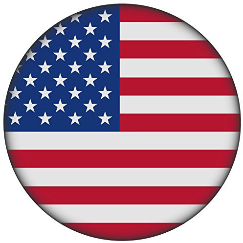 FanShirts4u Button/Badge/Pin - I Love USA Fahne Flagge UNITED STATES (USA/Flagge)