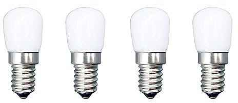 HUAMu Bombilla LED E14 3W, Equivalente a 30W Bombilla Nevera, 3000K Luz Blanco Calído 300LM, Bombillas para Frigorifico, Maquina Coser, Lámpara de Sal, Campana Extractora, No Regulable, 4 Unidades