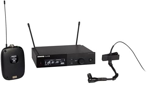 Shure SLXD14/98H Wireless Microphone System with Bodypack and Beta 98H/C Clip-on Gooseneck Mic, SLXD14/98H-J52