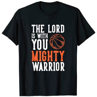 Herr mit dir Mighty Warrior Basketball Support Sport T-Shirt