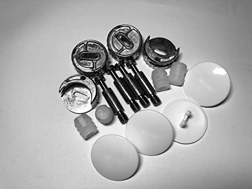 4 x Hettich Exzenter Möbelverbinder Rastex 25; Material: Zinkdruckguss vernickelt